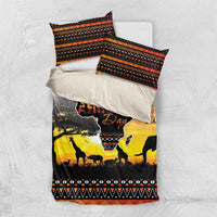 Happy Africa Day Bedding Set African Safari With Map