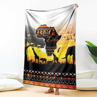 Happy Africa Day Blanket African Safari With Map