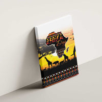 Happy Africa Day Canvas Wall Art African Safari With Map