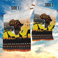 Happy Africa Day Garden Flag African Safari With Map