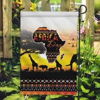 Happy Africa Day Garden Flag African Safari With Map