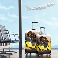 Happy Africa Day Luggage Cover African Safari With Map