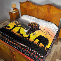 Happy Africa Day Quilt African Safari With Map