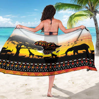 Happy Africa Day Sarong African Safari With Map