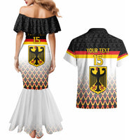 Custom Germany Hockey Couples Matching Mermaid Dress and Hawaiian Shirt Go Trager der Adler