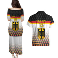 Custom Germany Hockey Couples Matching Puletasi and Hawaiian Shirt Go Trager der Adler