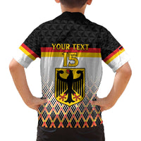 Custom Germany Hockey Family Matching Off The Shoulder Long Sleeve Dress and Hawaiian Shirt Go Trager der Adler