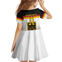 Custom Germany Hockey Family Matching Off Shoulder Short Dress and Hawaiian Shirt Go Trager der Adler