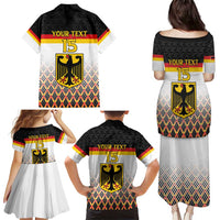 Custom Germany Hockey Family Matching Puletasi and Hawaiian Shirt Go Trager der Adler