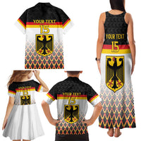 Custom Germany Hockey Family Matching Tank Maxi Dress and Hawaiian Shirt Go Trager der Adler