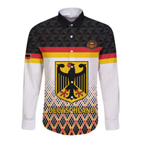 Custom Germany Hockey Long Sleeve Button Shirt Go Trager der Adler