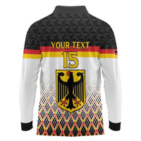 Custom Germany Hockey Long Sleeve Polo Shirt Go Trager der Adler