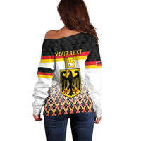 Custom Germany Hockey Off Shoulder Sweater Go Trager der Adler