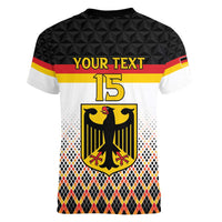 Custom Germany Hockey Women V-Neck T-Shirt Go Trager der Adler
