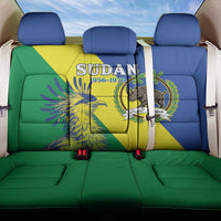 Personalized Sudan 1956-1970 Back Car Seat Cover Secretary Bird Coat Of Arms