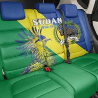 Personalized Sudan 1956-1970 Back Car Seat Cover Secretary Bird Coat Of Arms