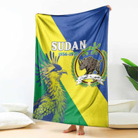 Personalized Sudan 1956-1970 Blanket Secretary Bird Coat Of Arms