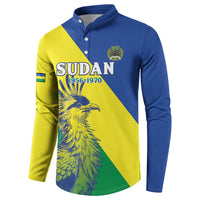 Personalized Sudan 1956-1970 Button Sweatshirt Secretary Bird Coat Of Arms