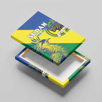 Personalized Sudan 1956-1970 Canvas Wall Art Secretary Bird Coat Of Arms