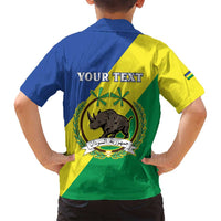 Personalized Sudan 1956-1970 Family Matching Summer Maxi Dress and Hawaiian Shirt Secretary Bird Coat Of Arms