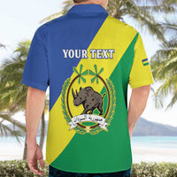 Personalized Sudan 1956-1970 Hawaiian Shirt Secretary Bird Coat Of Arms