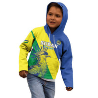 Personalized Sudan 1956-1970 Kid Hoodie Secretary Bird Coat Of Arms