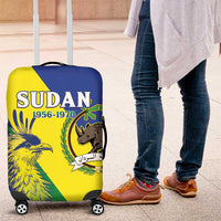 Personalized Sudan 1956-1970 Luggage Cover Secretary Bird Coat Of Arms