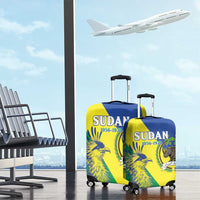 Personalized Sudan 1956-1970 Luggage Cover Secretary Bird Coat Of Arms