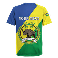 Personalized Sudan 1956-1970 Rugby Jersey Secretary Bird Coat Of Arms