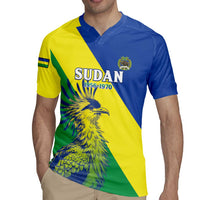 Personalized Sudan 1956-1970 Rugby Jersey Secretary Bird Coat Of Arms