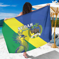 Personalized Sudan 1956-1970 Sarong Secretary Bird Coat Of Arms