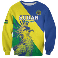 Personalized Sudan 1956-1970 Sweatshirt Secretary Bird Coat Of Arms