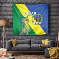 Personalized Sudan 1956-1970 Tapestry Secretary Bird Coat Of Arms