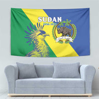 Personalized Sudan 1956-1970 Tapestry Secretary Bird Coat Of Arms