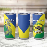 Personalized Sudan 1956-1970 Tumbler Cup Secretary Bird Coat Of Arms