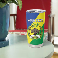 Personalized Sudan 1956-1970 Tumbler Cup Secretary Bird Coat Of Arms