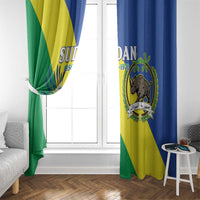 Personalized Sudan 1956-1970 Window Curtain Secretary Bird Coat Of Arms