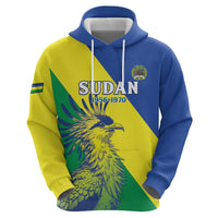 Personalized Sudan 1956-1970 Zip Hoodie Secretary Bird Coat Of Arms
