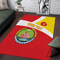 Personalized Ethiopia Amhara Region Area Rug Coat Of Arms With Map