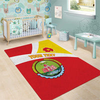 Personalized Ethiopia Amhara Region Area Rug Coat Of Arms With Map