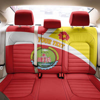 Personalized Ethiopia Amhara Region Back Car Seat Cover Coat Of Arms With Map