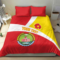 Personalized Ethiopia Amhara Region Bedding Set Coat Of Arms With Map