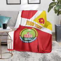 Personalized Ethiopia Amhara Region Blanket Coat Of Arms With Map
