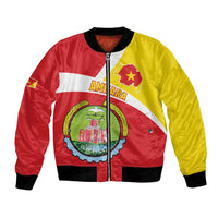 Personalized Ethiopia Amhara Region Bomber Jacket Coat Of Arms With Map