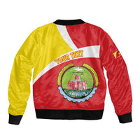 Personalized Ethiopia Amhara Region Bomber Jacket Coat Of Arms With Map