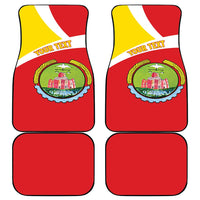 Personalized Ethiopia Amhara Region Car Mats Coat Of Arms With Map