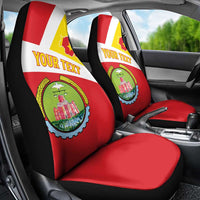 Personalized Ethiopia Amhara Region Car Seat Cover Coat Of Arms With Map