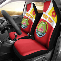 Personalized Ethiopia Amhara Region Car Seat Cover Coat Of Arms With Map