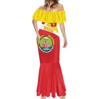 Personalized Ethiopia Amhara Region Mermaid Dress Coat Of Arms With Map