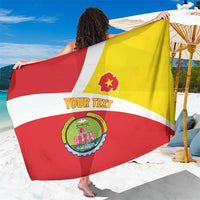 Personalized Ethiopia Amhara Region Sarong Coat Of Arms With Map